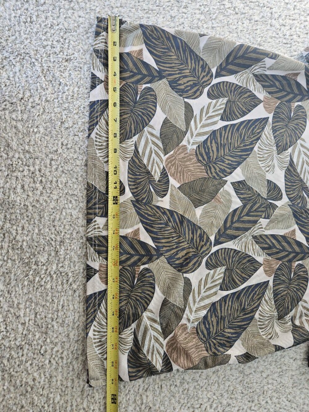 Apt. 9 Premier Flex Performance Tropical Leaf Polo in Navy and Beige, Size XL - Picture 5 of 8